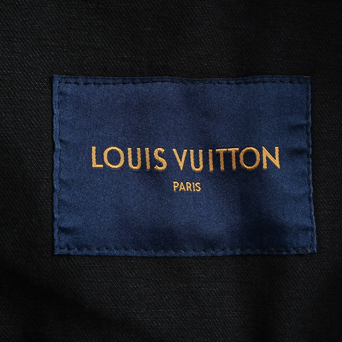 Louis Vuitton 26ss embroidered ripped logo denim jacket